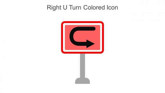 Right U Turn Colored Icon In Powerpoint Pptx Png And Editable Eps Format