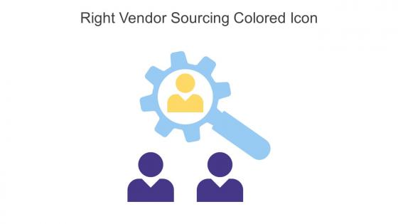 Right Vendor Sourcing Colored Icon In Powerpoint Pptx Png And Editable Eps Format