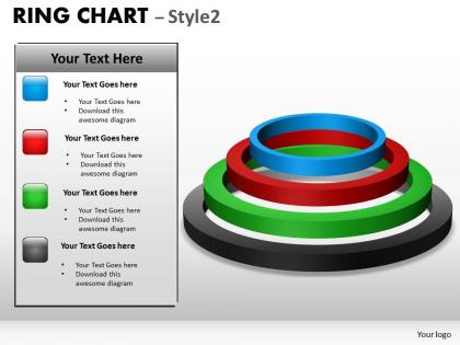 Ring chart diagram style 2 powerpoint slides and ppt templates 0412