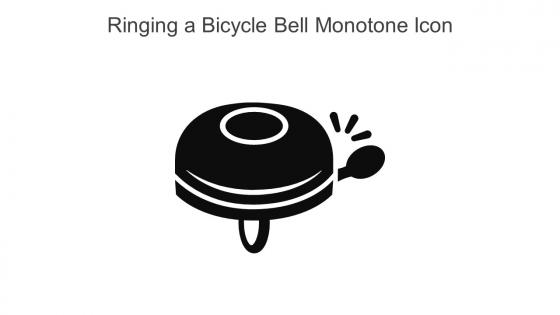 Ringing A Bicycle Bell Monotone Icon In Powerpoint Pptx Png And Editable Eps Format