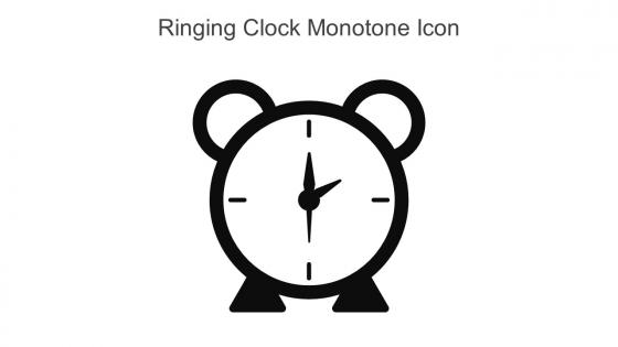 Ringing Clock Monotone Icon In Powerpoint Pptx Png And Editable Eps Format