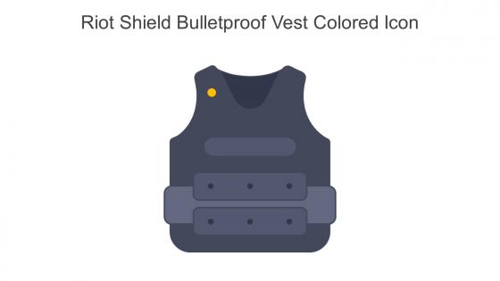 Riot Shield Bulletproof Vest Colored Icon In Powerpoint Pptx Png And Editable Eps Format