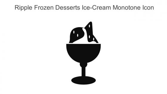 Ripple Frozen Desserts Ice Cream Monotone Icon In Powerpoint Pptx Png And Editable Eps Format