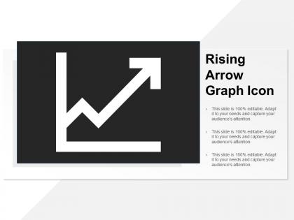 Rising arrow graph icon