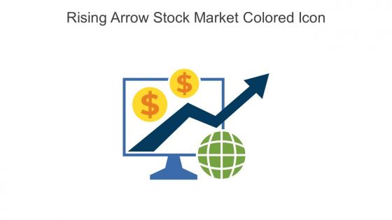 Rising Arrow Stock Market Colored Icon In Powerpoint Pptx Png And Editable Eps Format