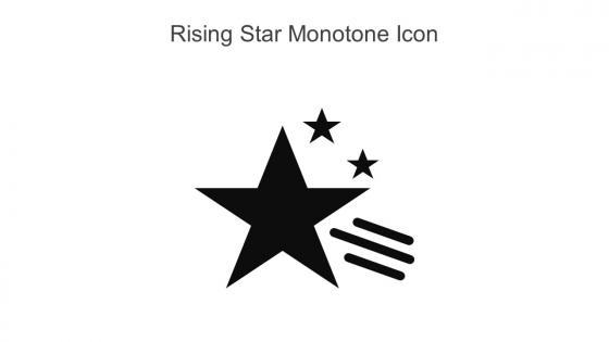 Rising Star Monotone Icon In Powerpoint Pptx Png And Editable Eps Format