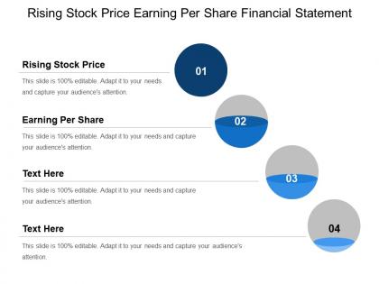 Rising stock price earning per share financial statement