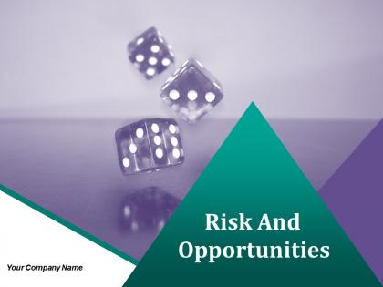 Risk and opportunities powerpoint presentation slides