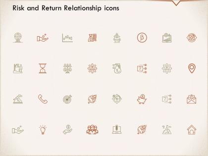 Risk and return relationship icons location i315 ppt powerpoint presentation inspiration format
