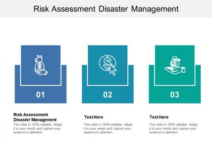 Risk assessment disaster management ppt powerpoint presentation model tutorials cpb