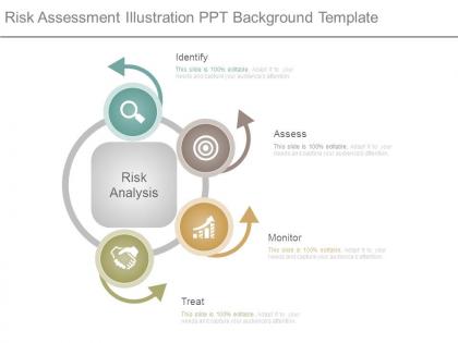 Risk assessment illustration ppt background template