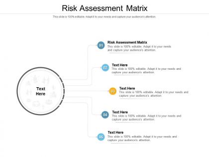 Risk assessment matrix ppt powerpoint presentation infographics maker cpb