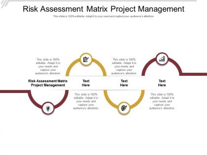 Risk assessment matrix project management ppt powerpoint presentation inspiration cpb