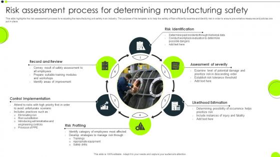 Risk Assessment Process For Determining Manufacturing Safety