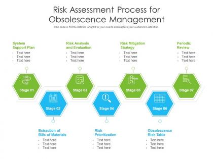 Risk assessment process for obsolescence management