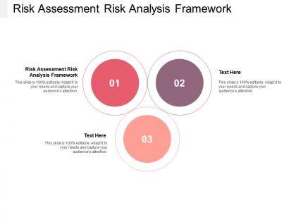 Risk assessment risk analysis framework ppt powerpoint presentation slides cpb