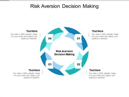 Risk aversion decision making ppt powerpoint presentation professional ideas cpb