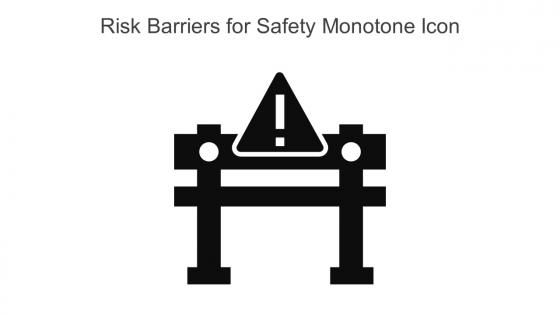 Risk Barriers For Safety Monotone Icon In Powerpoint Pptx Png And Editable Eps Format