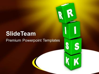 Risk cubes business concept powerpoint templates ppt themes and graphics 0213