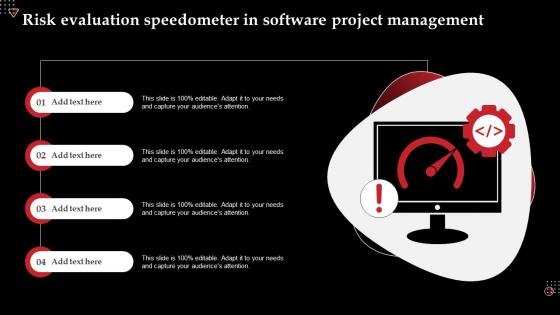 Risk Evaluation Speedometer In Software Project Management