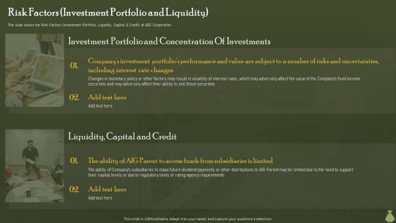 Risk Factors Investment Portfolio And Liquidity Financial Information Disclosure To The Various Stakeholders
