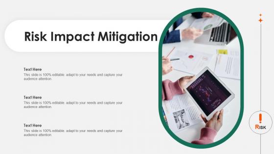 Risk Impact Mitigation Ppt Powerpoint Presentation Gallery Graphics Design