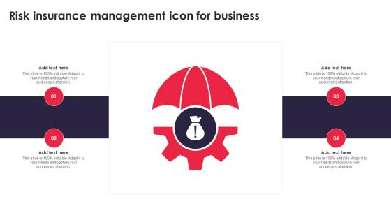 Risk Insurance Management Icon For Business