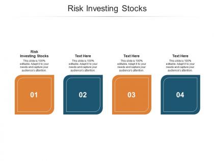 Risk investing stocks ppt powerpoint presentation show portfolio cpb