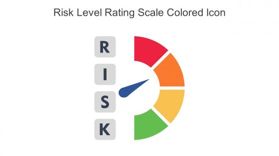 Risk Level Rating Scale Colored Icon in powerpoint pptx png and editable eps format