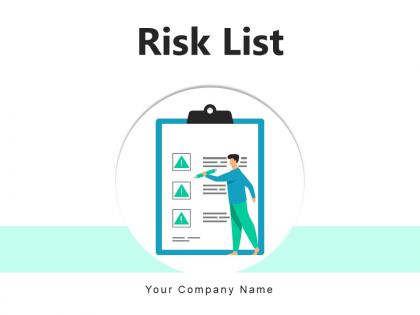 Risk List Business Enterprise Products Services Infrastructure Marketing Processes