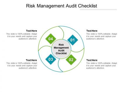 Risk management audit checklist ppt powerpoint presentation icon graphics tutorials cpb
