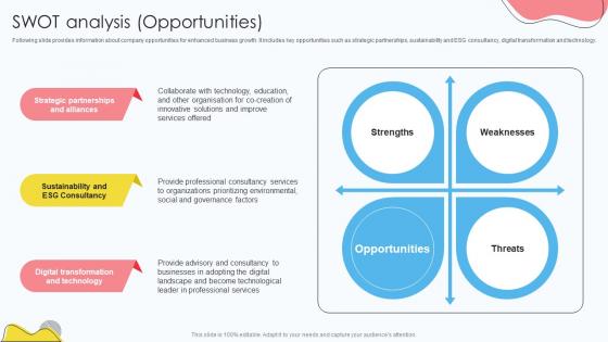 Risk Management Company Profile SWOT Analysis Opportunities CP SS V