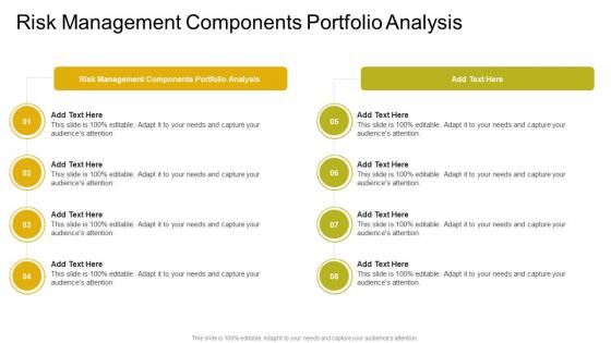Risk Management Components Portfolio Analysis In Powerpoint And Google Slides Cpb