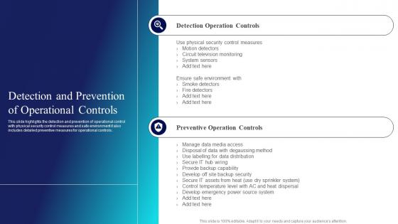 Risk Management Guide For Information Technology Systems Detection And Prevention Of Operational