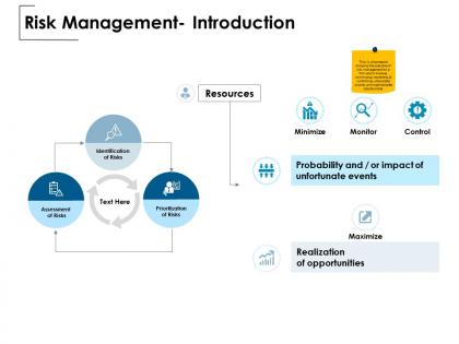 Risk management introduction realization opportunities ppt powerpoint presentation show outfit