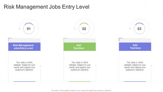 Risk Management Jobs Entry Level In Powerpoint And Google Slides Cpb