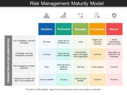 Risk Management Maturity Model