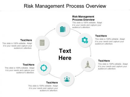 Risk management process overview ppt powerpoint presentation file design templates cpb