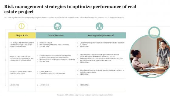 Risk Management Strategies To Optimize Performance Of Real Estate Project