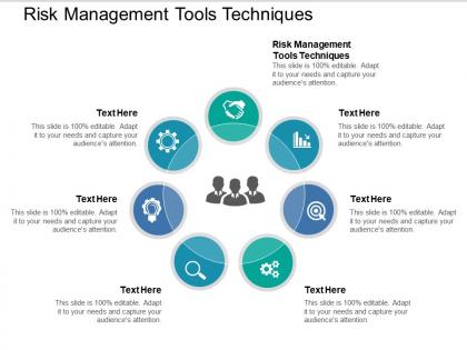 Risk management tools techniques ppt powerpoint presentation layouts shapes cpb