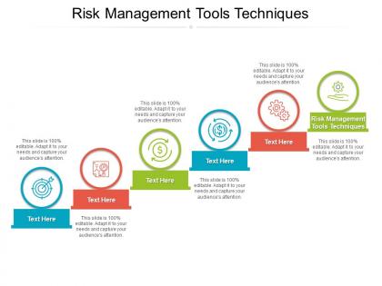Risk management tools techniques ppt powerpoint presentation visual aids show cpb