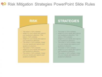 Risk mitigation strategies powerpoint slide rules