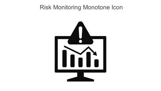 Risk Monitoring Monotone Icon In Powerpoint Pptx Png And Editable Eps Format