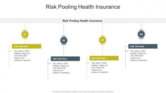 Risk Pooling Health Insurance In Powerpoint And Google Slides Cpb