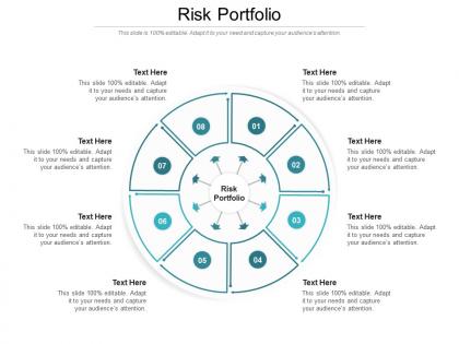 Risk portfolio ppt powerpoint presentation file background image cpb