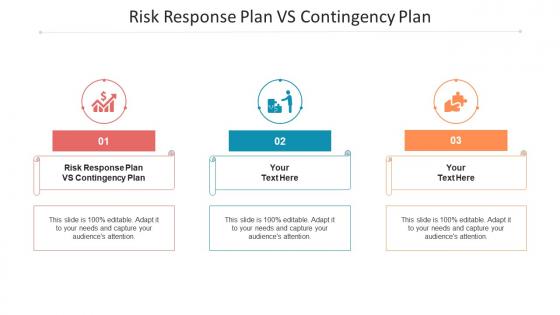 Risk response plan vs contingency plan ppt powerpoint presentation pictures design ideas cpb