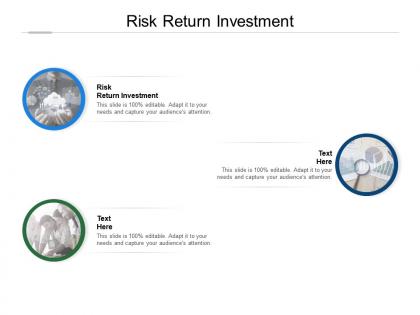 Risk return investment ppt powerpoint presentation icon guidelines cpb