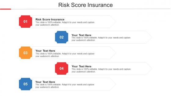 Risk Score Insurance Ppt Powerpoint Presentation File Information Cpb