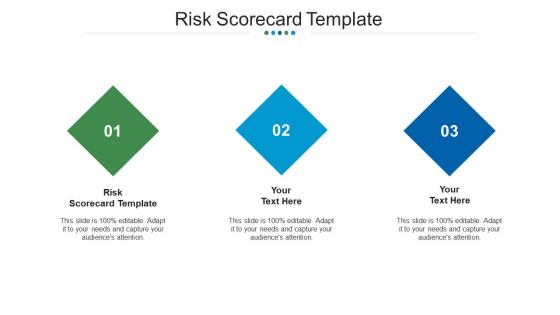 Risk scorecard template ppt powerpoint presentation portfolio design ideas cpb