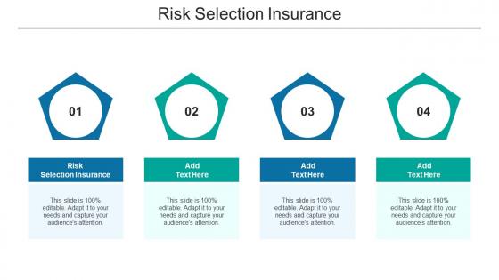 Risk Selection Insurance In Powerpoint And Google Slides Cpb